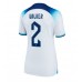 England Kyle Walker #2 Hemma matchtröja Dam VM 2022 Kortärmad Billigt